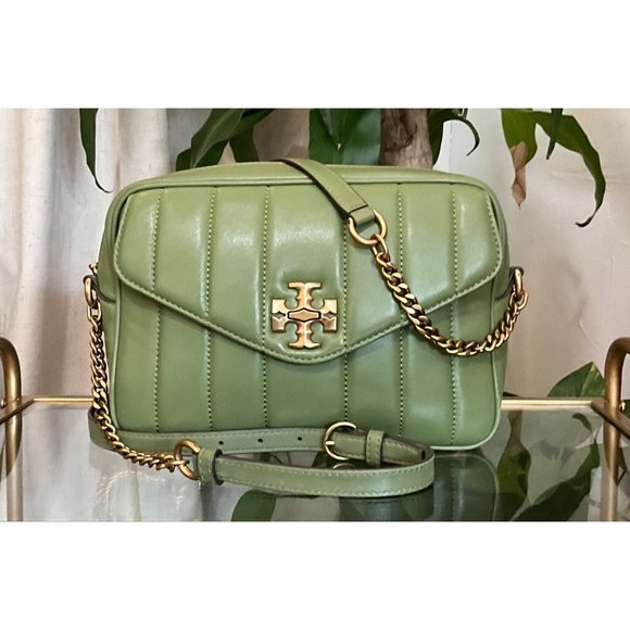 ♦️♦️ AUTHENTIC TORY BURCH GREEN QUILTED KIRA/WILMA HANDBAG ♦️♦️ - Picture 2 of 16